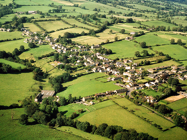 Aerial view of Grindleton